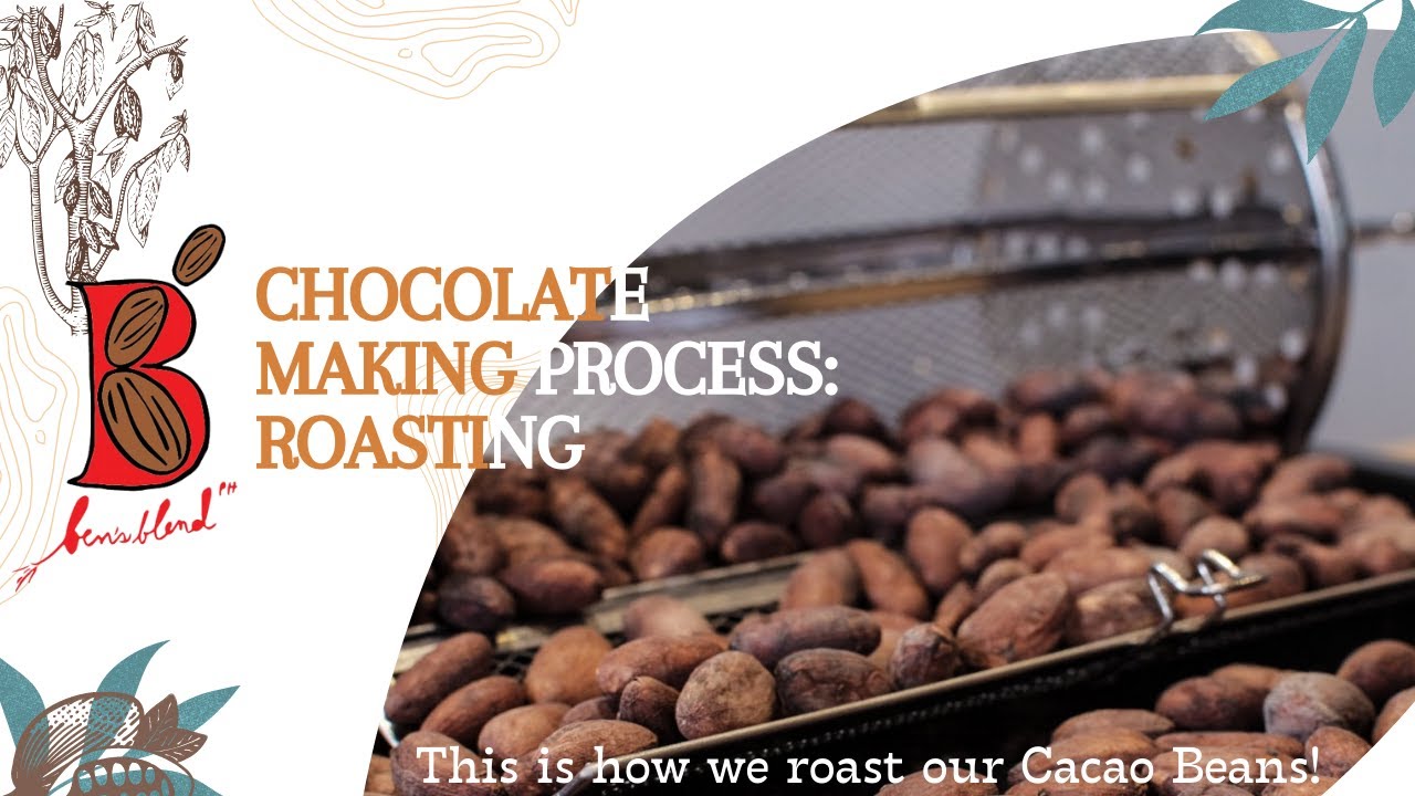 Small batch cacao roasting using an oven and rotisserie drum - Ben's Blend PH
