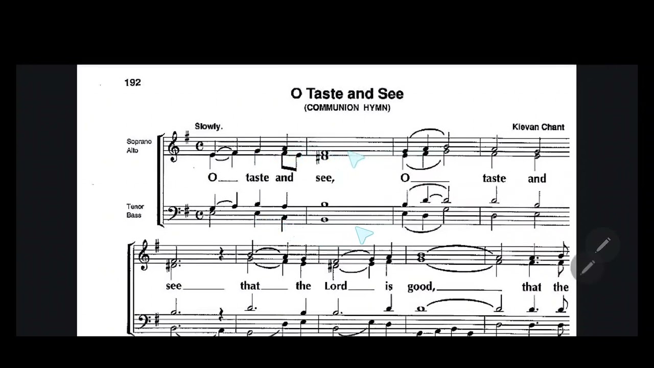 O Taste and See - Kievan Chant - Soprano and Bass