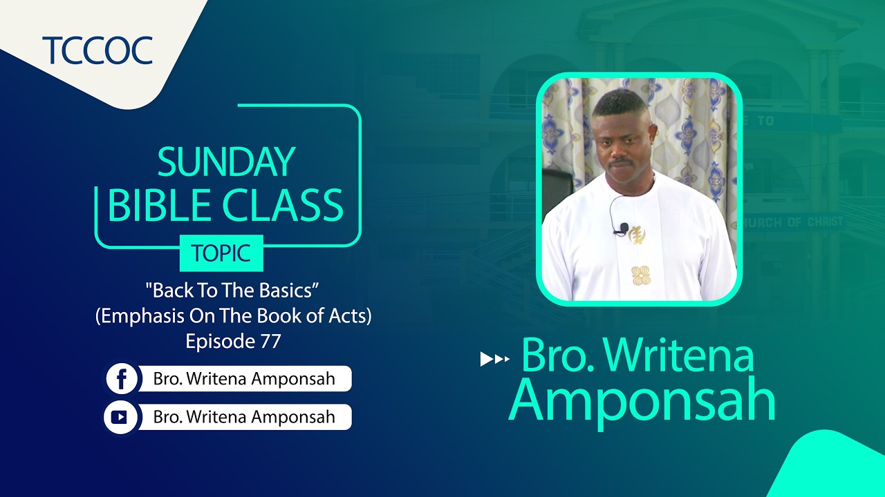 Sunday Bible Class (22/02/26) 