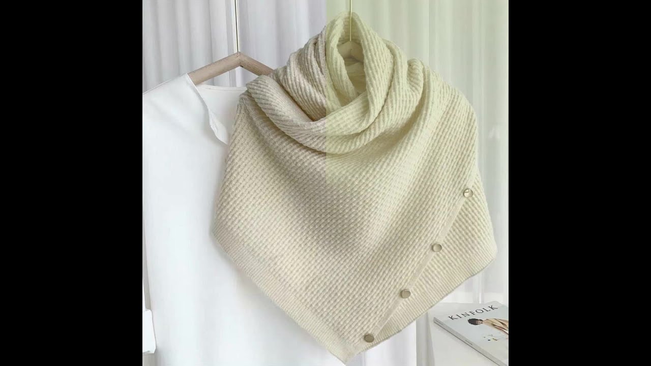 Cashmere Soft Button Scarf at BalSata.com