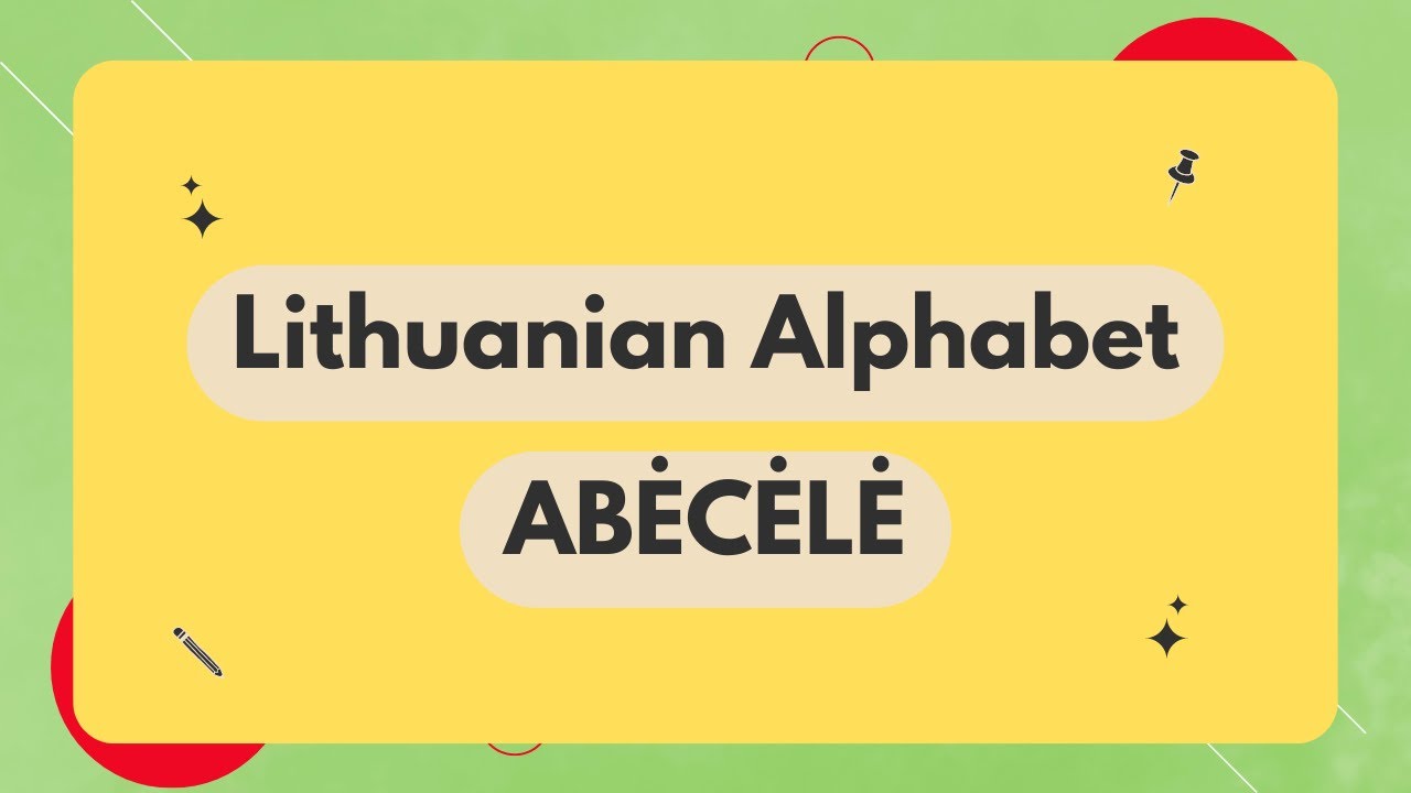 Learn the Lithuanian alphabet - ABĖCĖLĖ | Lithuanian Made Simple
