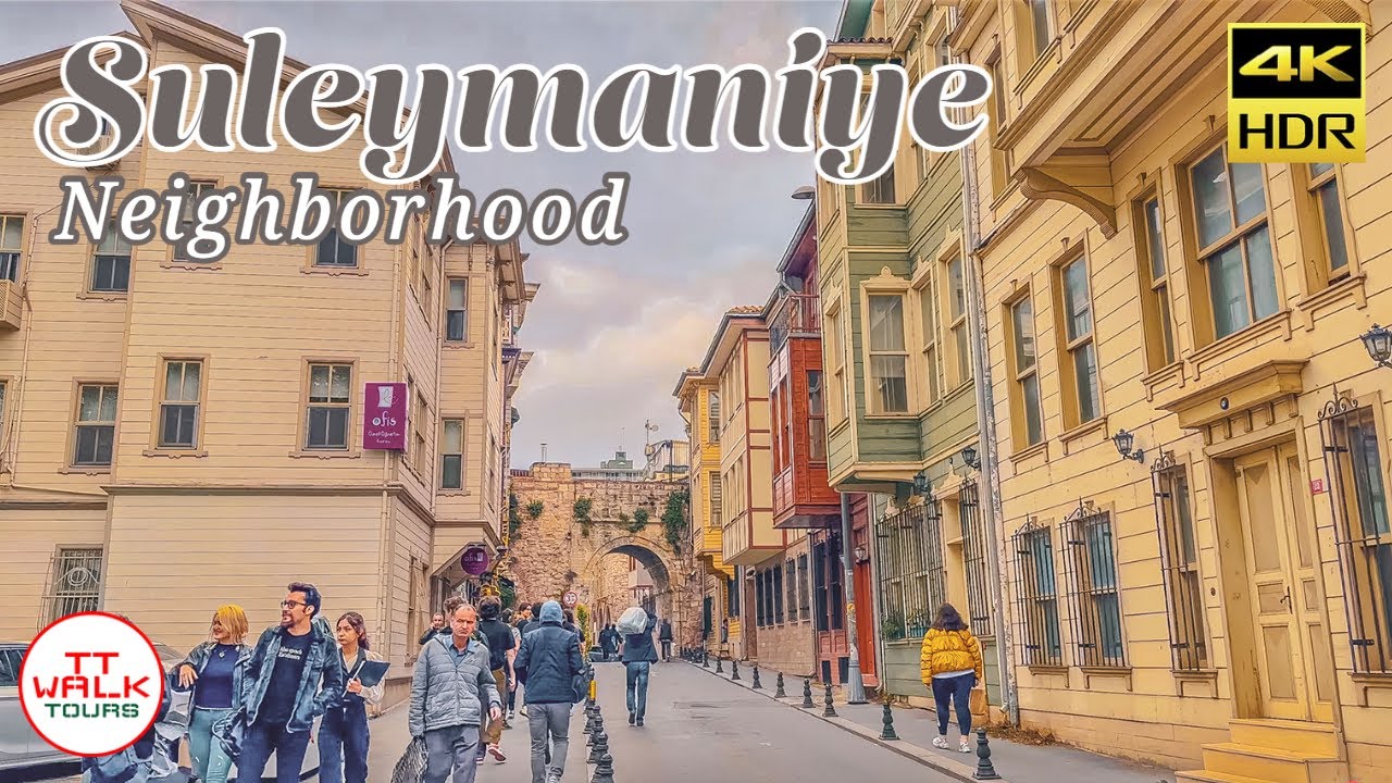 Suleymaniye Neighborhood Walking Tour, Istanbul | 4K UHD HDR