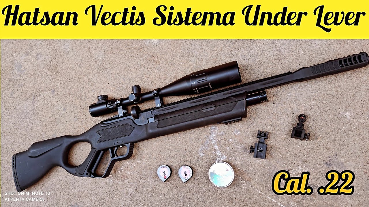 CARABINA PCP HATSAN VECTIS: SISTEMA UNDER LEVER COM RIFLE ROUND 5.5MM (.22)