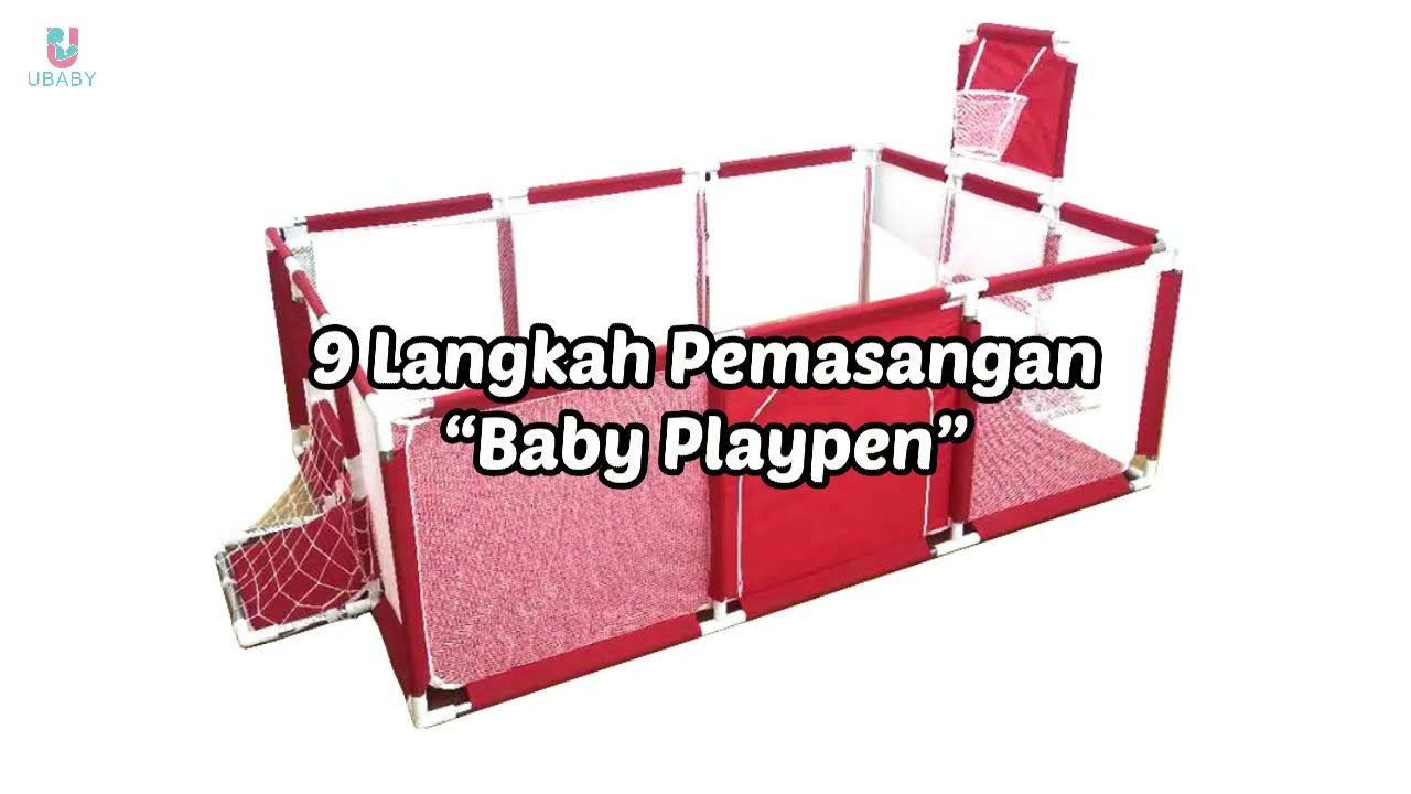 How to assemble a playpen for baby and kids from Shopee | Langkah pemasangan playpen mudah alih