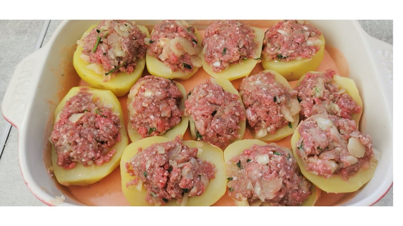 LA PLUS SIMPLE RECETTE DE POMME De TERRE FARCIES ViANDE Hachée 🥔🥔🥔🥔