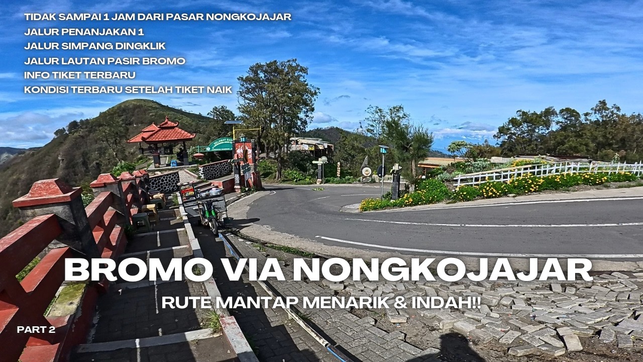 Rute Bromo Via Nongkojajar Pasuruan, Tujuan ke Simpang Dingklik Penanjakan!
