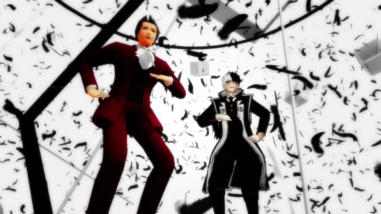 【MMD逆転裁判】御剣検事とユガミ検事で一騎当千踊ってもらった