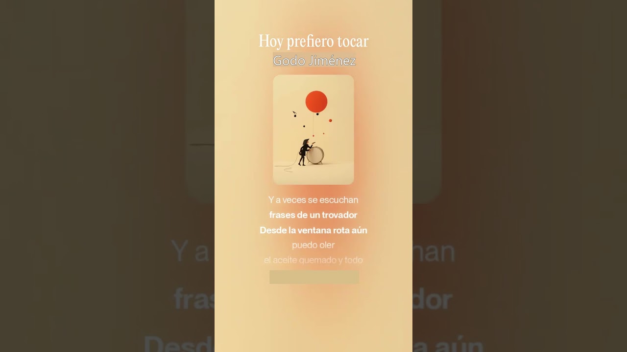 Hoy prefiero tocar