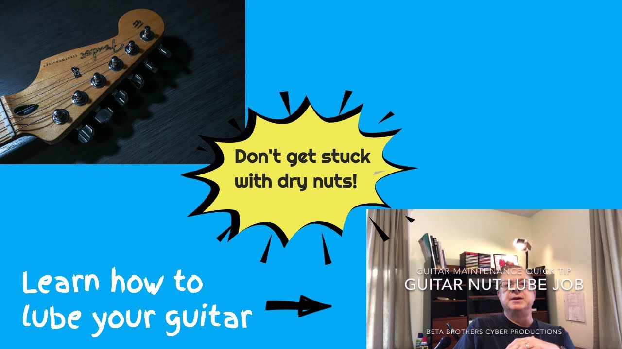 How to lubricate your guitar nut.