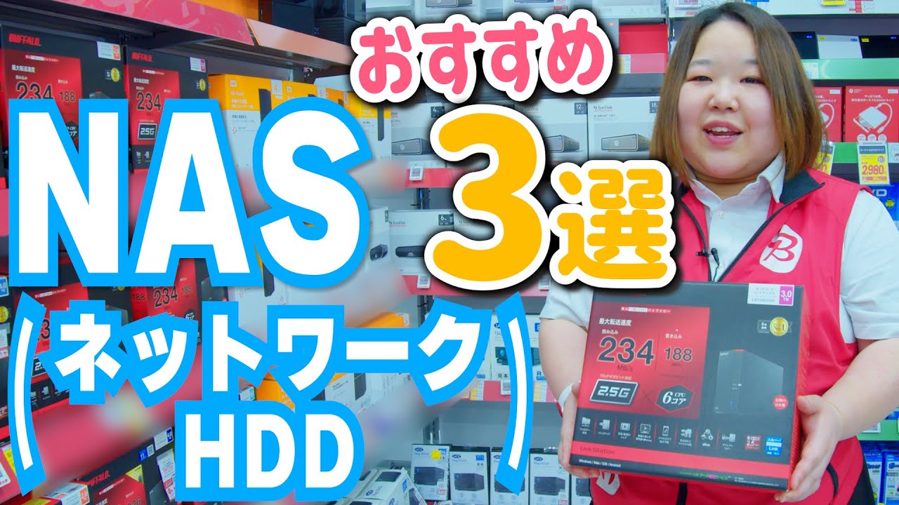 NASって何？？HDDやUSBを持ち歩きたくない方へおすすめ３選
