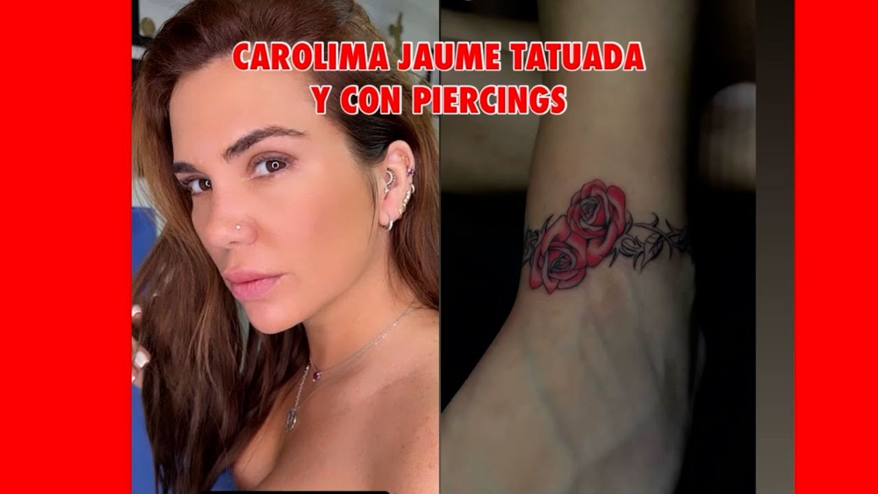 Carolina Jaume le cog10 la menopausia😨 con piercing y tatuajes