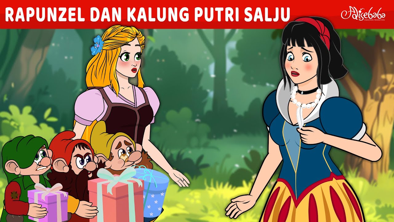 Rapunzel dan Kalung Bulu Putri Salju 🪶💛 | Kartun Anak Anak | Bahasa Indonesia Cerita Anak