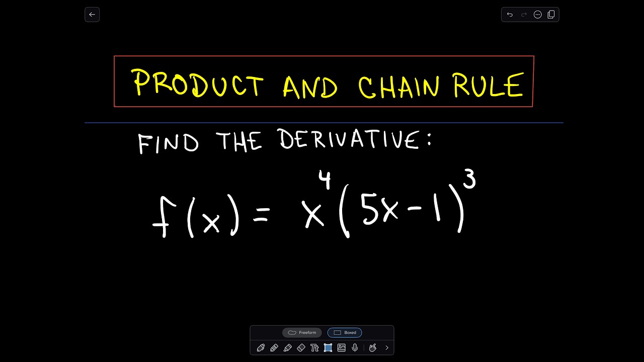 ❖ Product Rule and Chain Rule Example ❖