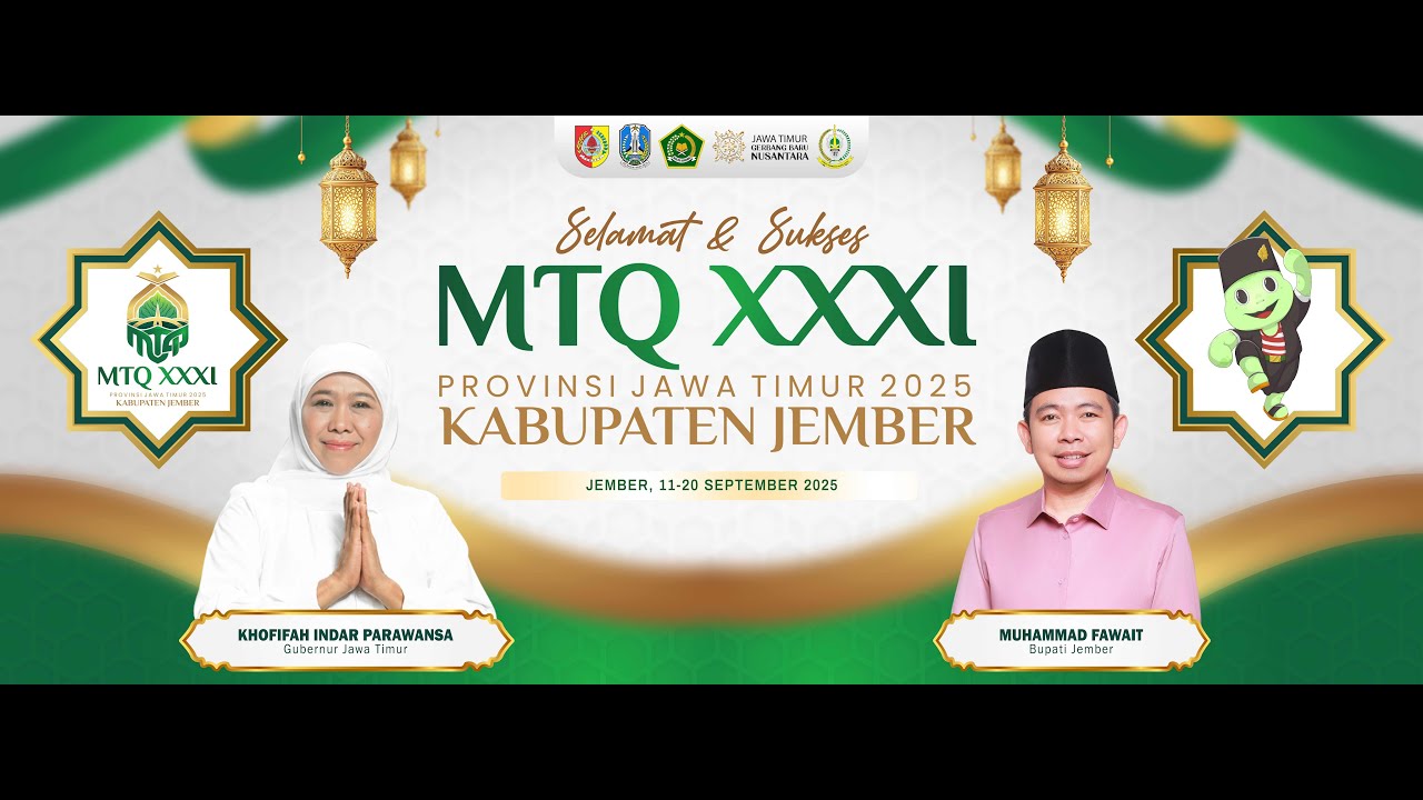 Penutupan MTQ XXXI Provinsi Jawa Timur 2025 di Kabupaten Jember