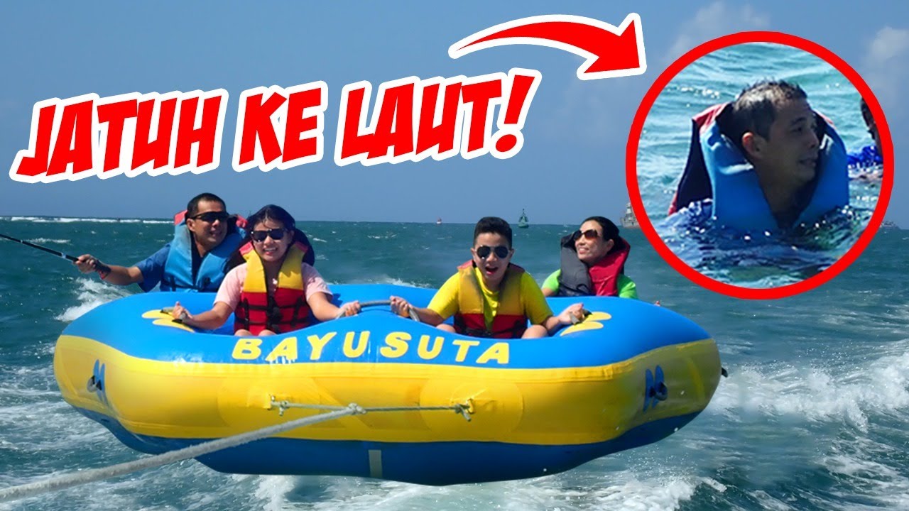 MAIN PERAHU DONAT DI LAUT, KENCANG SAMPAI JATUH KE LAUT ! Vlog Liburan Bali Part 5 | CnX Adventurers