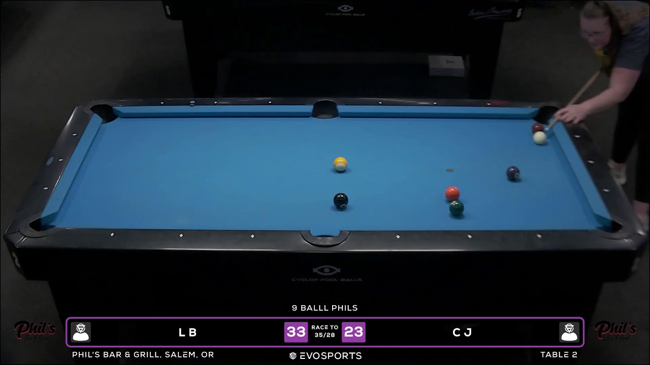 L B vs C J - PHIL'S BAR & GRILL - TABLE 2 | EvoSports