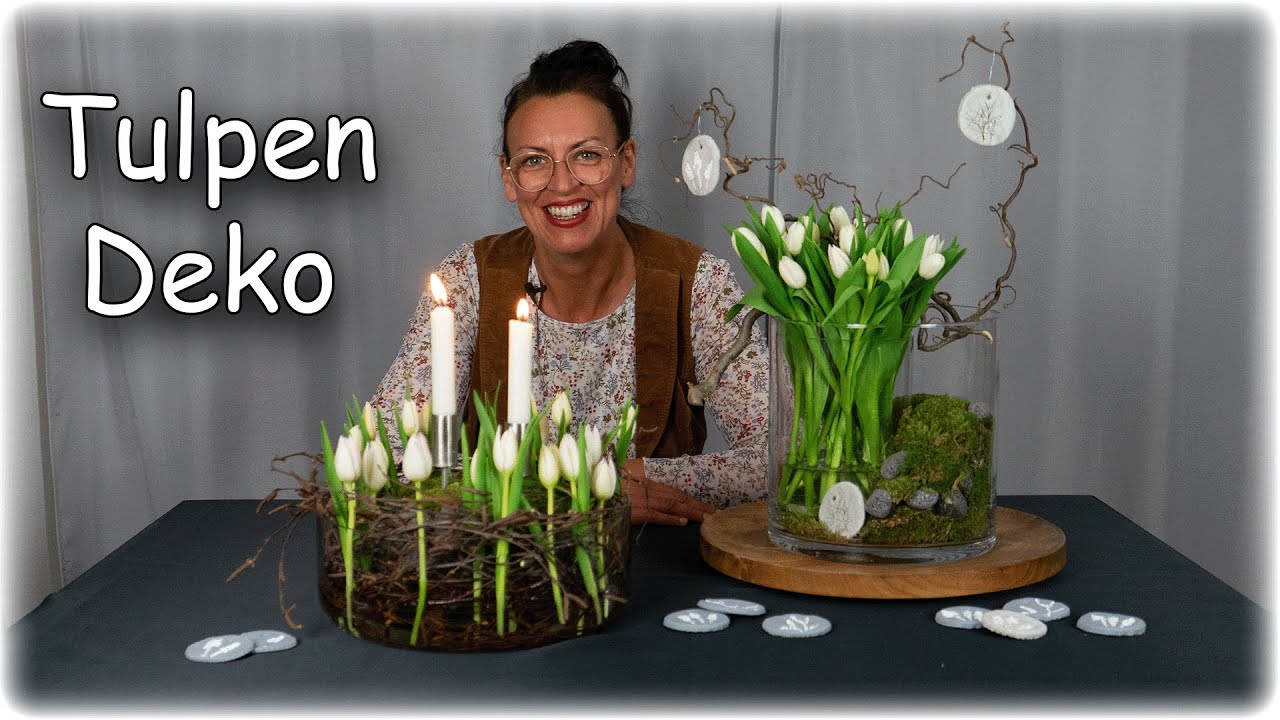 Tulpen im Glas🌷🌷🌷Blumen und Dekorationen