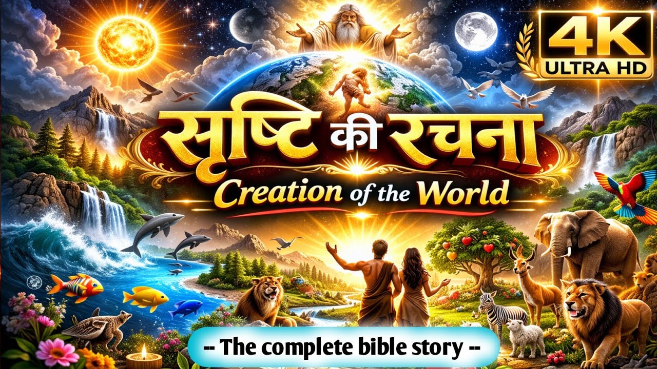 सृष्टि की रचना की पूरी कहानी | Complete Creation Story of the World | Bible Story Hindi