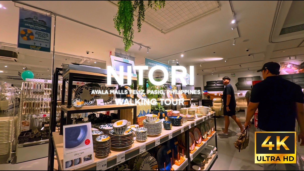 Nitori | Japanese Home Furnishing | Ayala Malls Feliz, Pasig, Philippines | 4K HDR