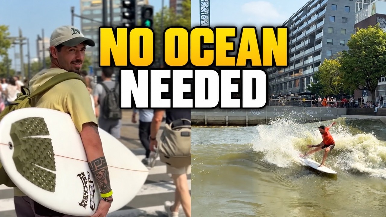 Surfing a Perfect Wave in the Middle of a City