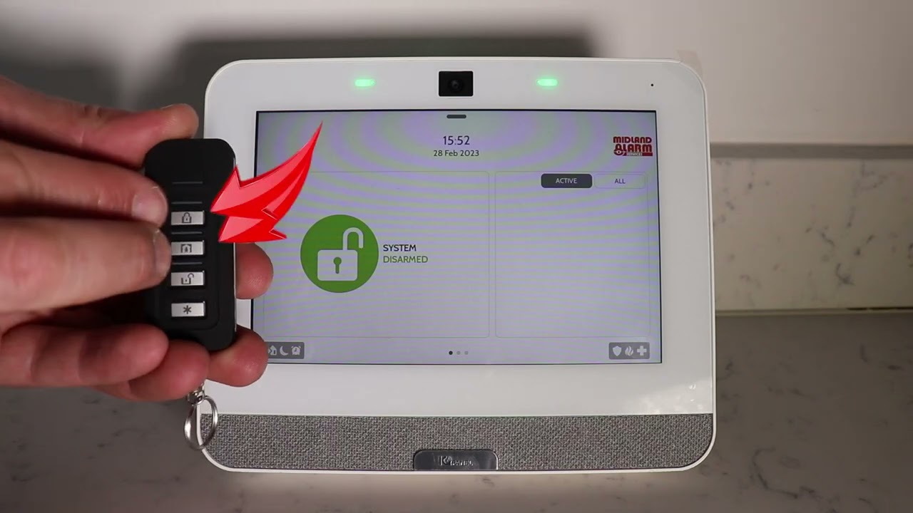 4 Qolsys   Using the Key Fob