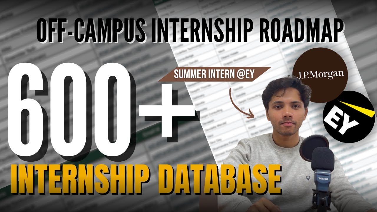 Off-Campus Internship (No Experience) | How I landed an Internship at EY