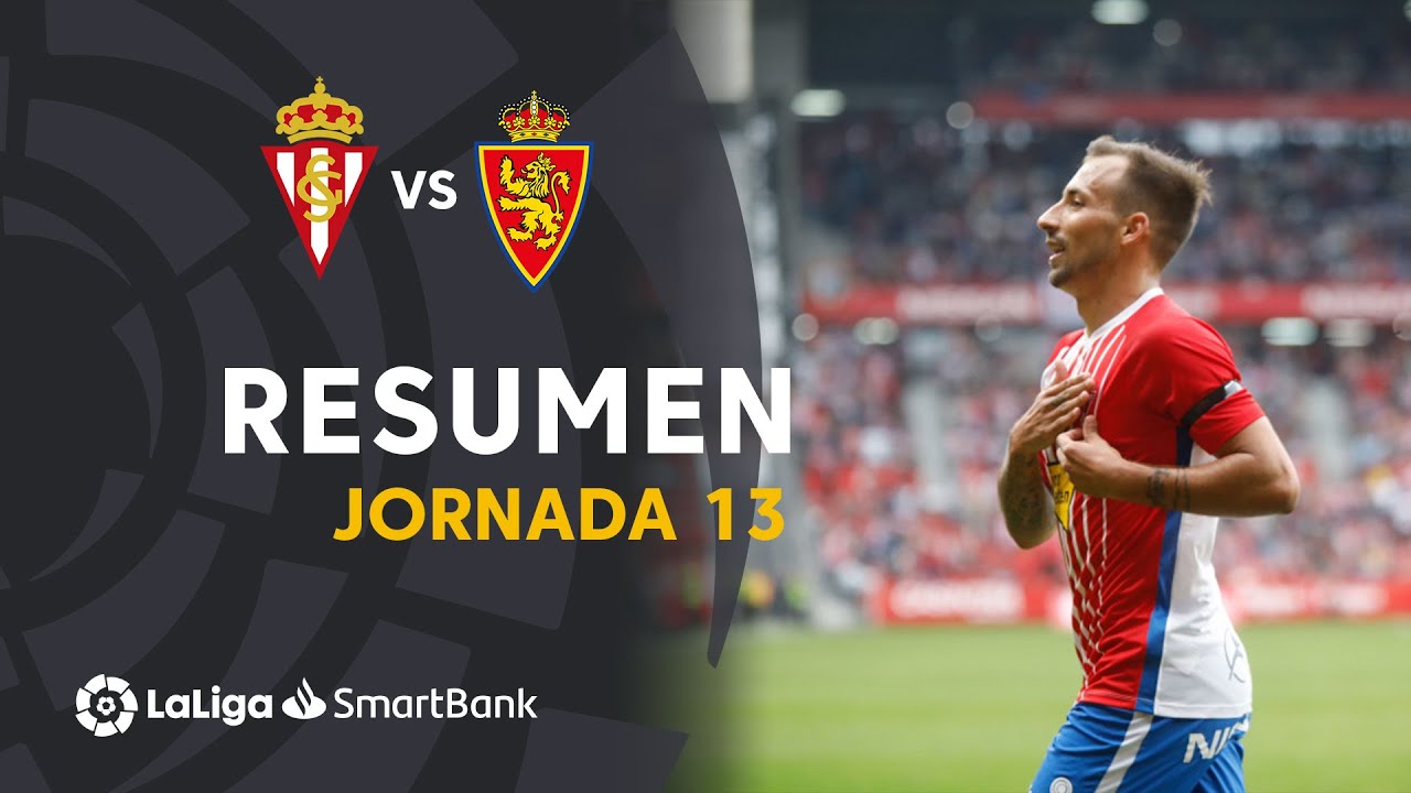 Resumen de Real Sporting vs Real Zaragoza (4-0)