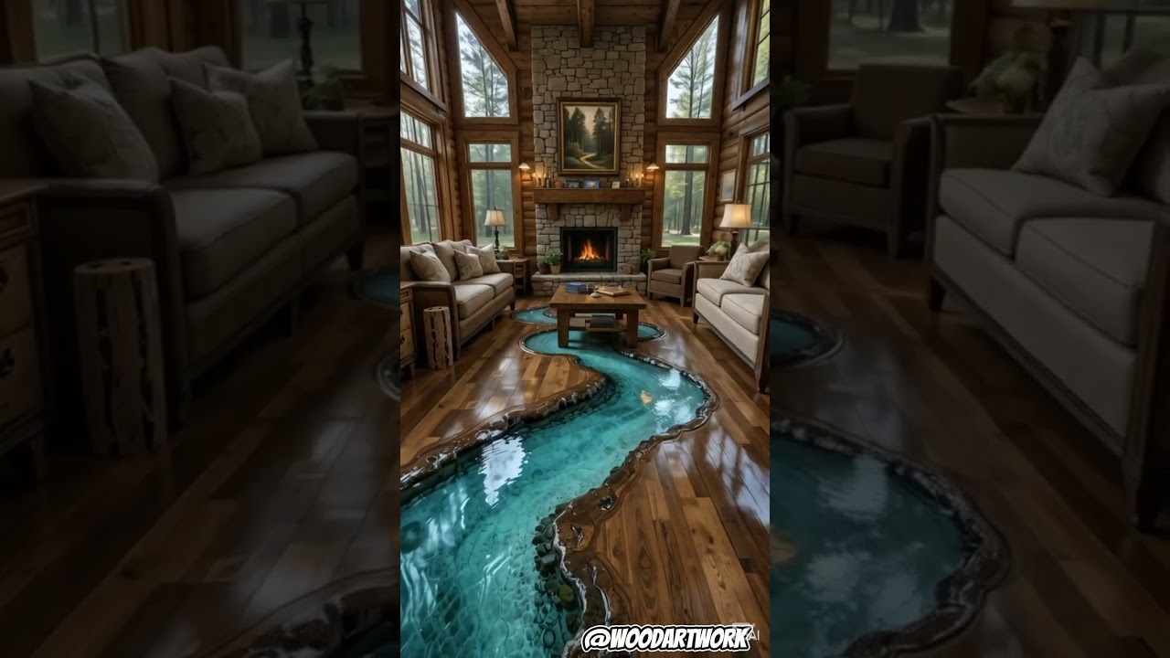 Stunning Epoxy Resin Floors That Look Like Ocean Art | Home Interior Design Inspiration