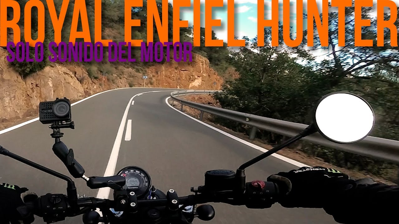 ROYAL ENFIELD HUNTER EU5 🏍 🎧 -Solo sonido del motor- [RAW on board] 📢🔊 | CABALLERO MOTORISTA