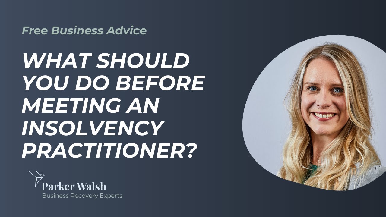 What should you do before meeting an insolvency practitioner?