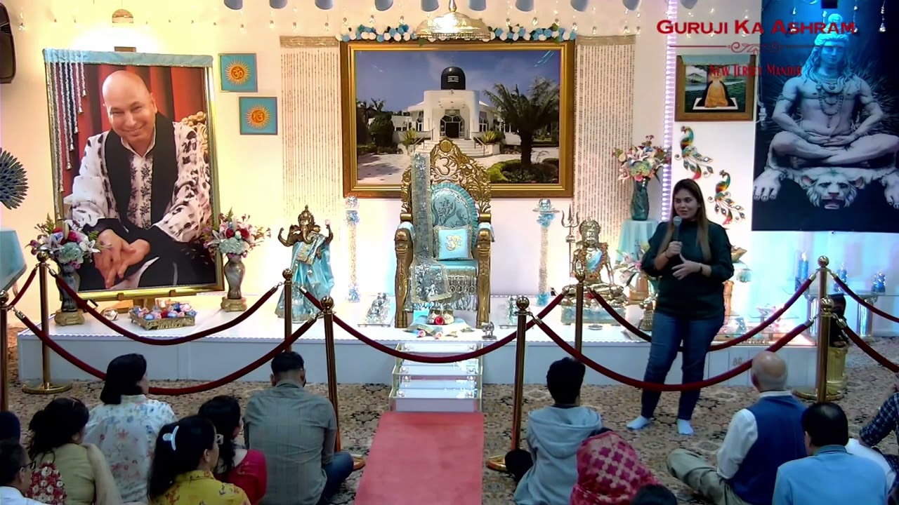 Satsang By Aasta Aunty - Guruji Ka Ashram - New Jersey - USA - Somerset Temple