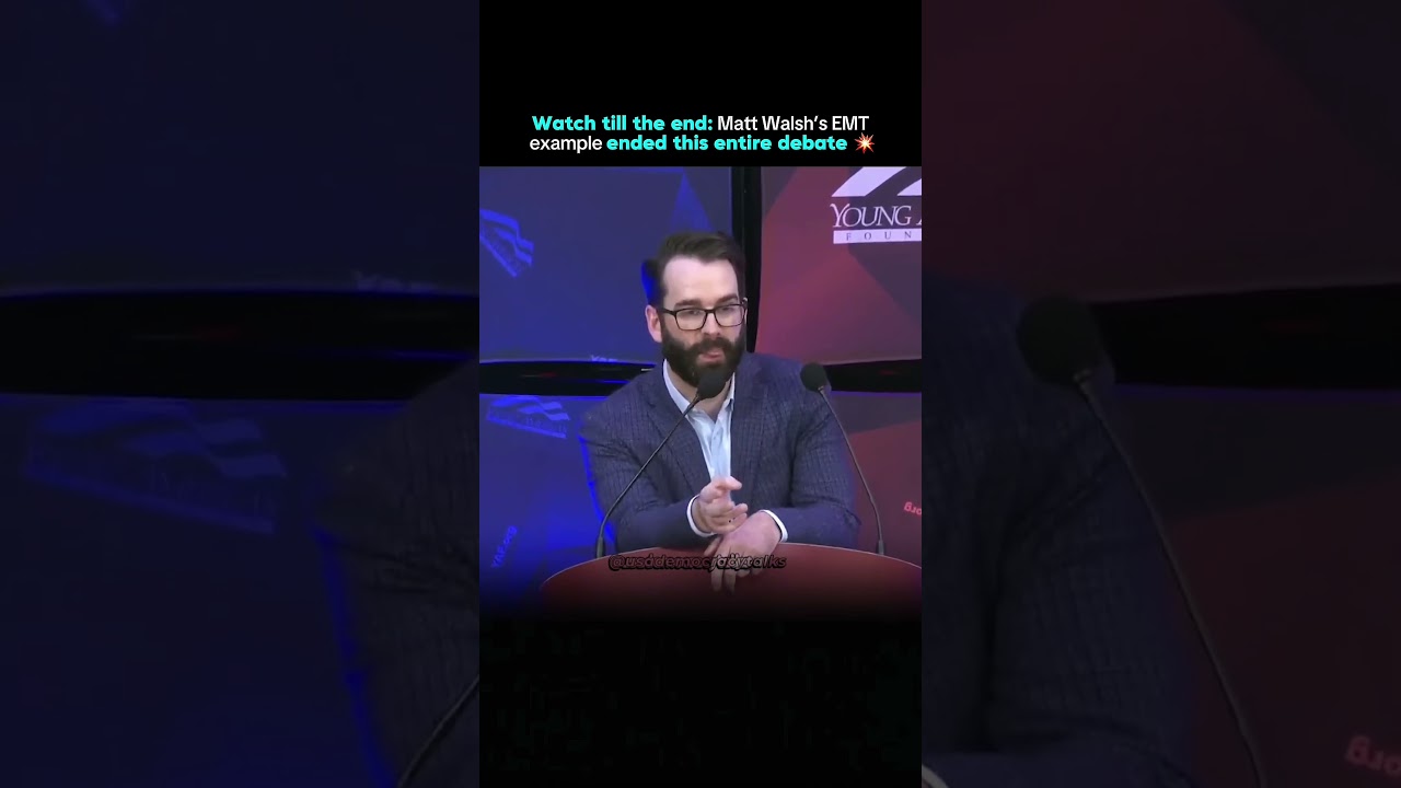 Один пример из реальной жизни полностью перевернул все эти дебаты. 🔥 #mattwalsh #дебаты #логика #yaf