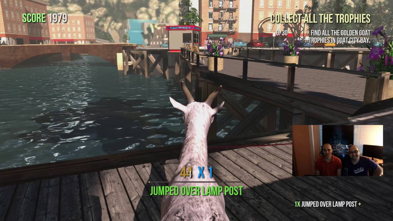 NoThx & Gataka playing Goat Simulator
