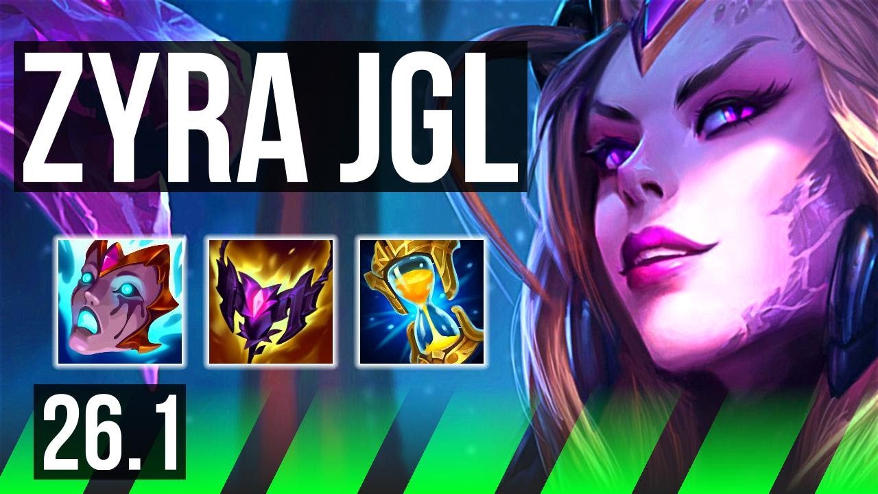 ZYRA vs XIN ZHAO (JGL) | 48K damage, Good KDA: 21/2/13 | NA Master | 26.1