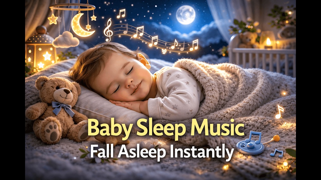 Baby Sleep in Minutes 🌙 Soft Lullabies & White Noise (No Ads)