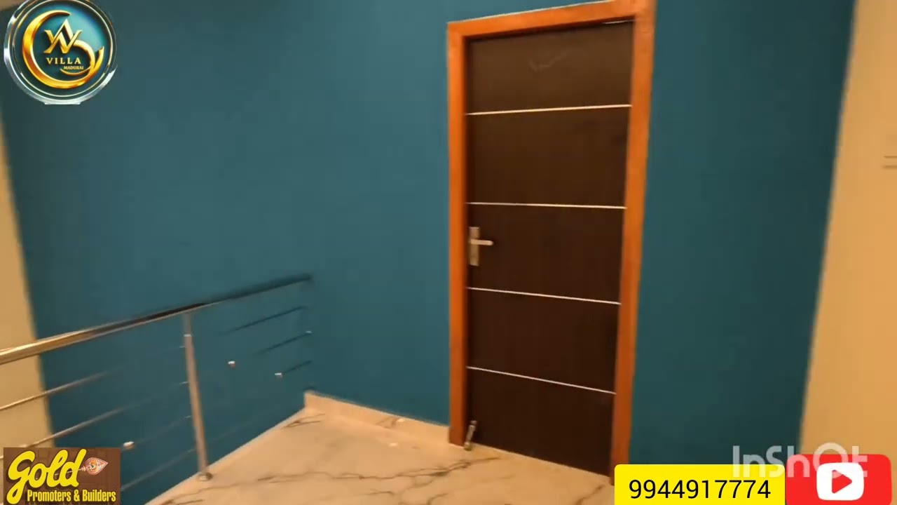 ஆடம்பரம் இல்லாத அழகான 3 பெட்ரூம் கொண்ட வீடு கருப்பாயூரணி ரோட்டில் #villamadurai #hashtag #home