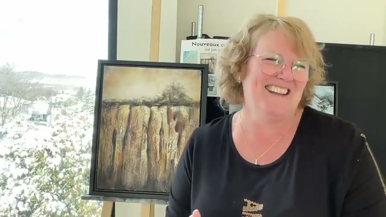 Splendeur naturelle et Moment créatif: Démo de différentes techniques de Powertex par Carole Majeau