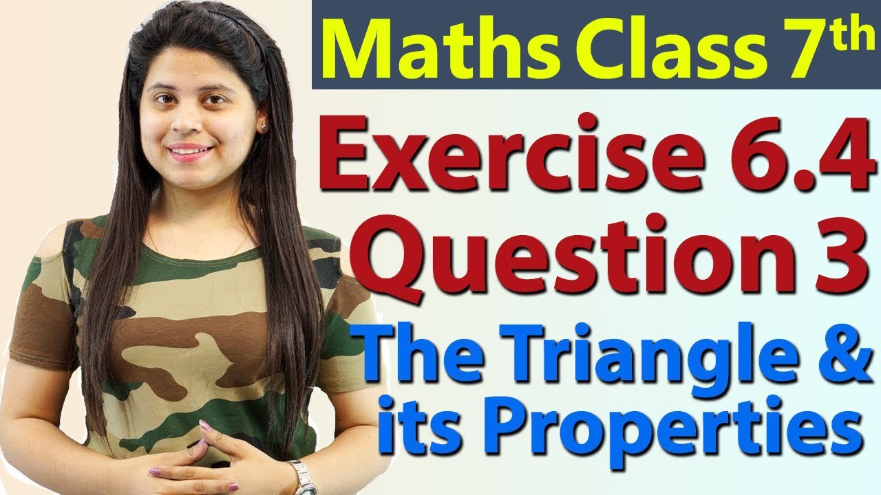 Q 3, Ex 6.4 - The Triangle and its Properties - Chapter 6 - Maths Class 7th - NCERT