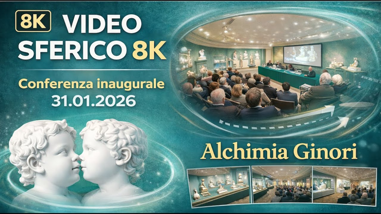 VIDEO SFERICO 8K, Conferenza inaugurale Ginori, 31.01.2026, e tour rapido delle sale