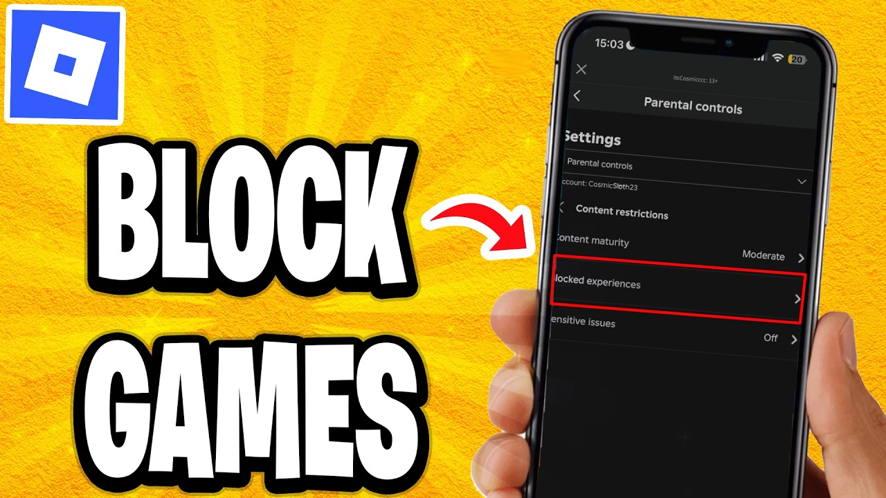 Как заблокировать игры Roblox