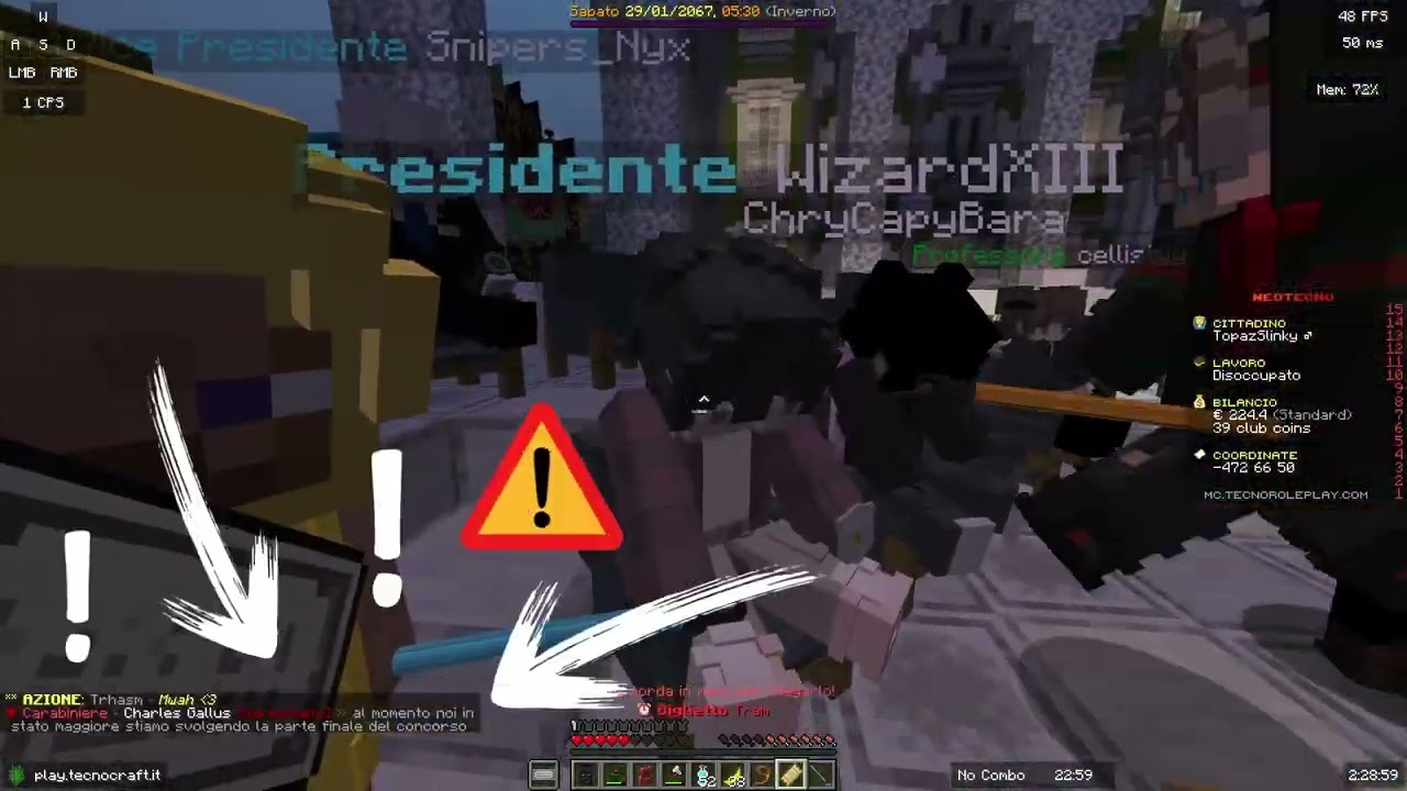 RAPISCO il PRESIDENTE su TecnoCraft Roleplay | Finito con ARRESTO