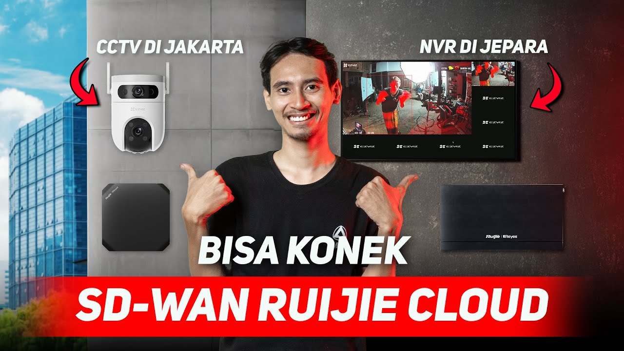 Menghubungkan Jaringan Internet Beda Kota dengan SD-WAN TANPA IP PUBLIK di Ruijie Cloud