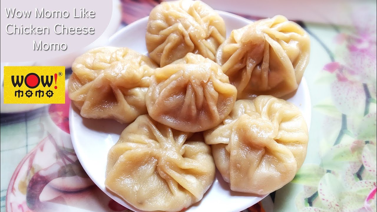 CHICKEN CHEESE STEAMED MOMO IN PAN | WOW MOMOS INSPIRED TASTE WITHOUT ANY STEAMER | TASTE BURST