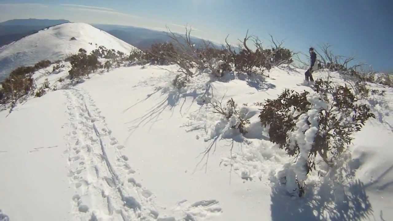 Snowboarding Mt Feathertop HD - Australian Backcountry Snowboarding (GoPro) 2012