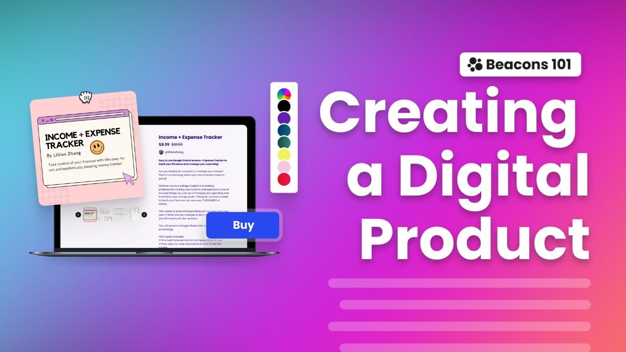 How to Create Your First Digital Product on Beacons! (Tutorial)