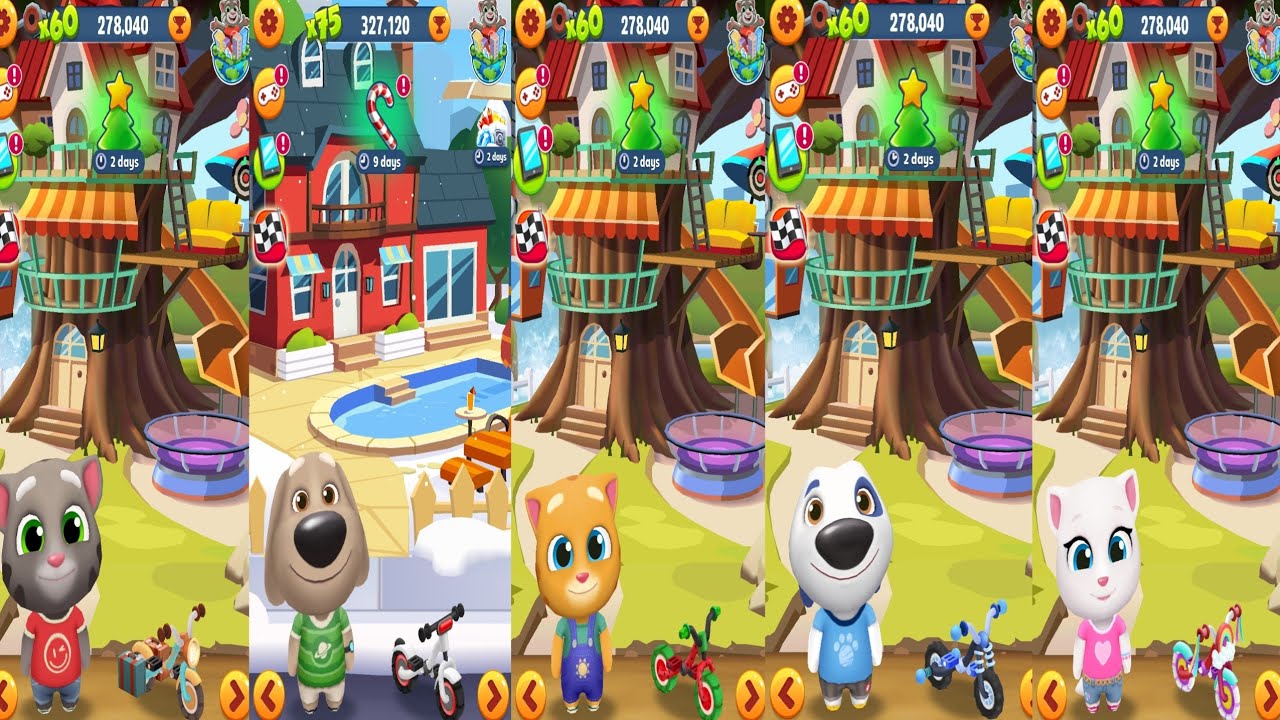 Tom Gold Run.Tom vs Been vs Ginger vs Hank vs Angela Gameplay Android#55