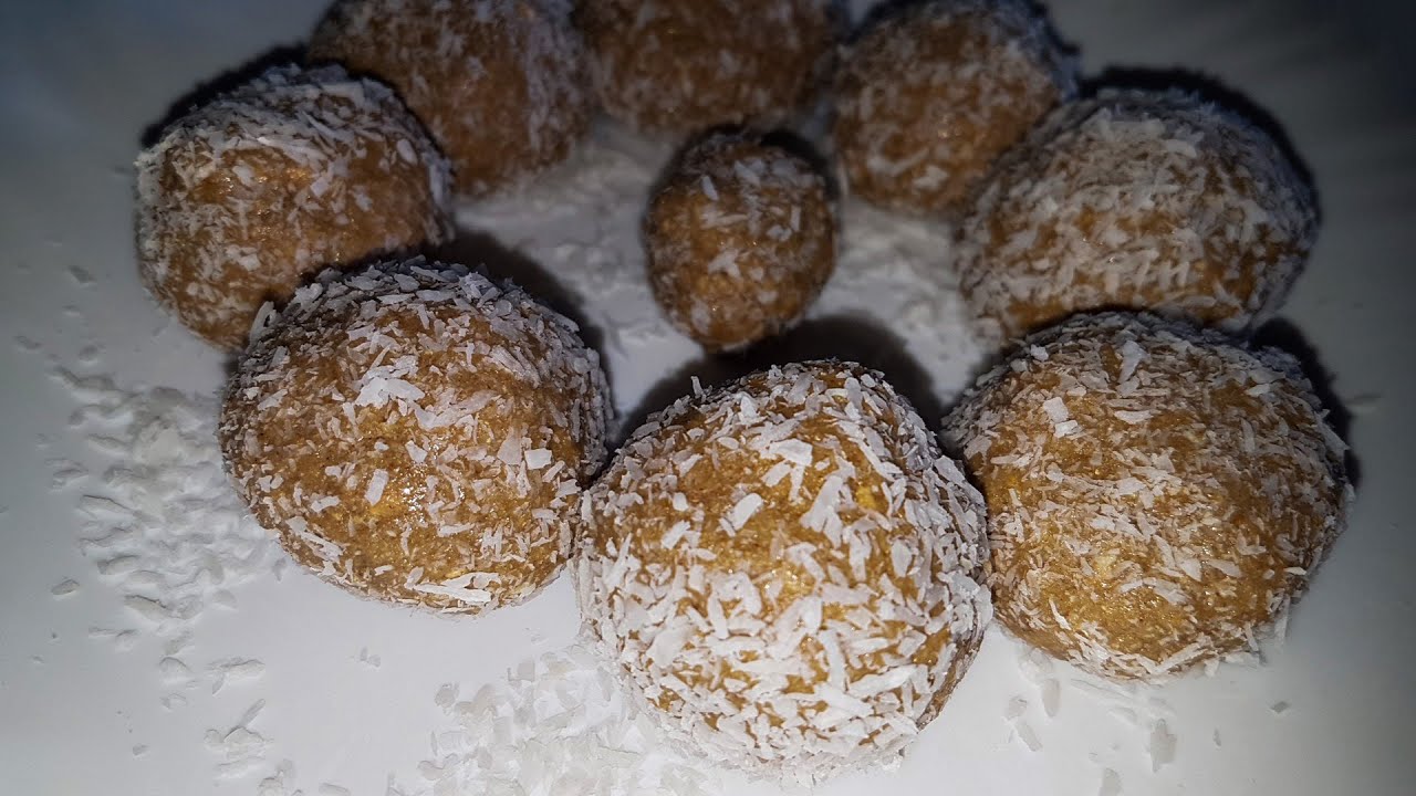 Bolitas de Gofio leche condensada y Coco