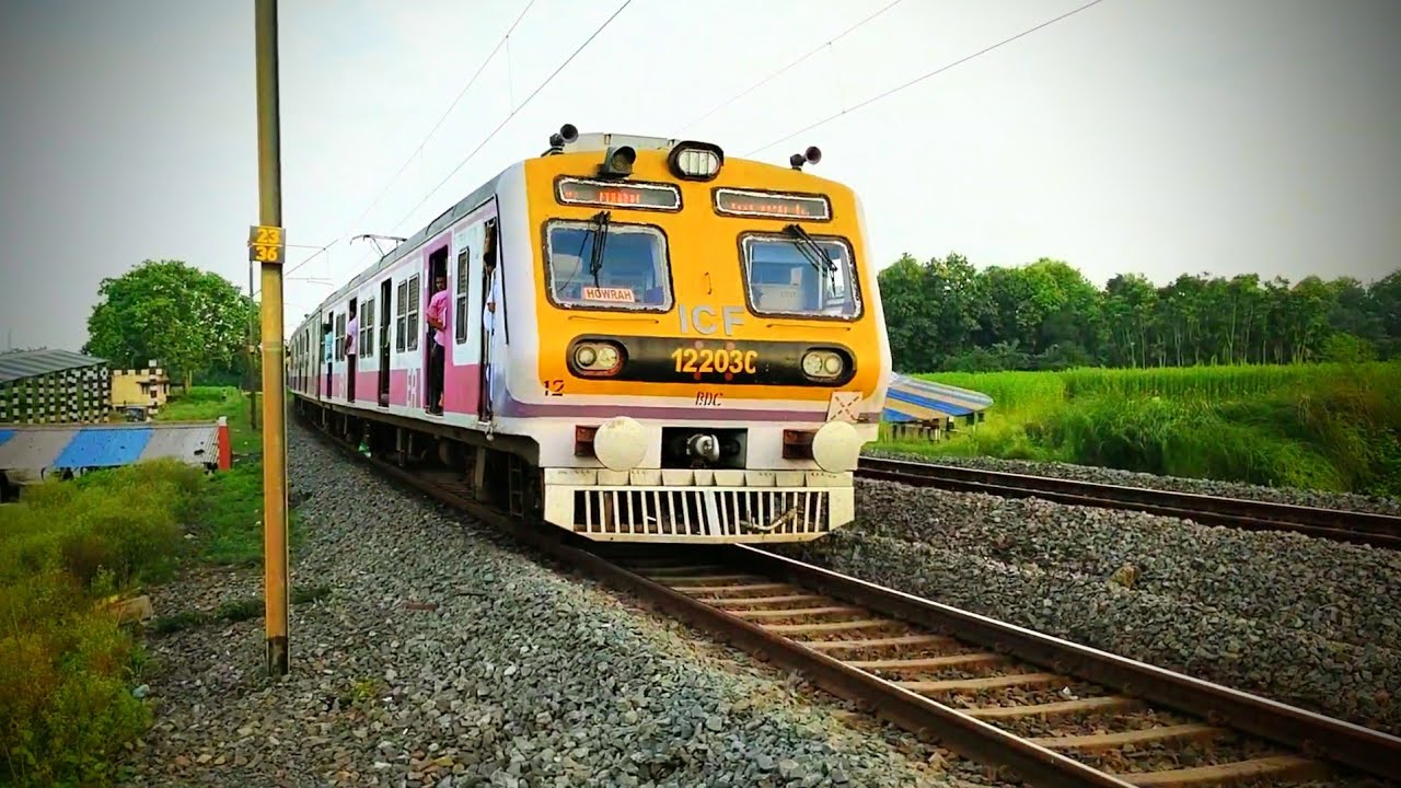 ✅MORDEN ICF MEDHA GALLOPING TRAIN | KATWA TO HOWRAH LOCAL | EASTERN RAILWAY