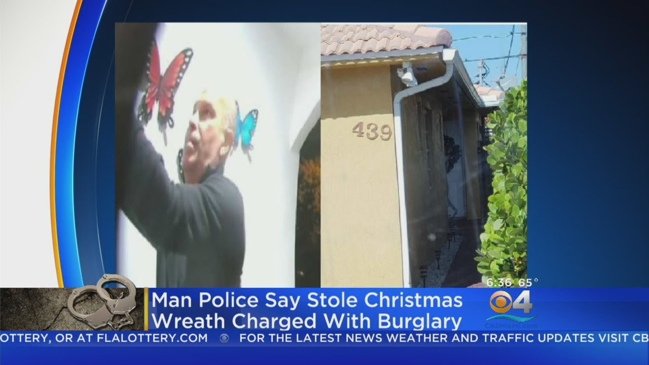 Wreath Theft Suspect Turns Himself Into Hialeah Police