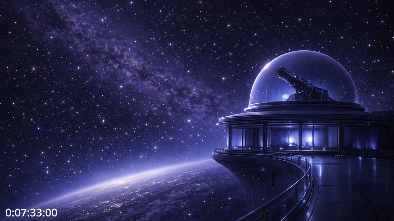 Observatory Midnight Drift ✦ Ambient Space Music for Deep Sleep, Relaxation & Meditation 8 Hours